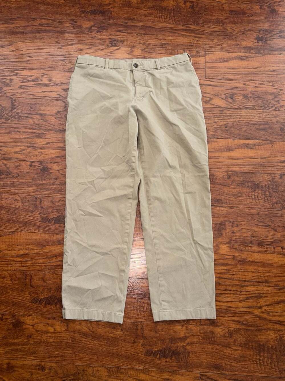 Uniqlo Men's Tan Khaki Chino Pants Size L (Waist 33-36)